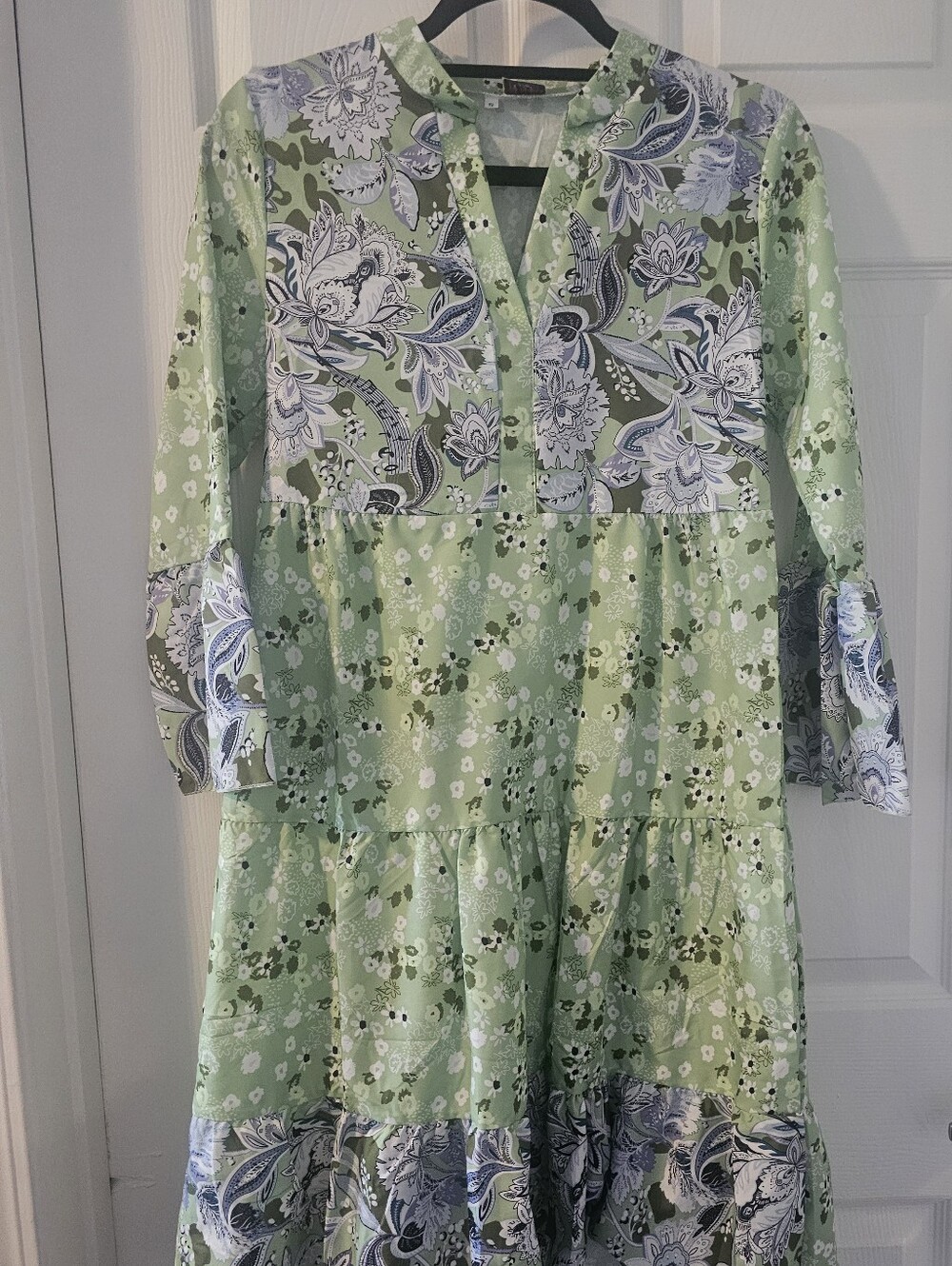 NWT Green Floral Boho Dress Size S from Artinfinitum.art Fashion House